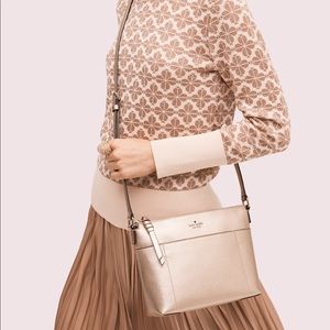 Brand New Kate Spade rose gold crossbody bag